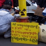 Manifestation contre le nuclaire  Paris le 17 janvier 2003 photo n8 